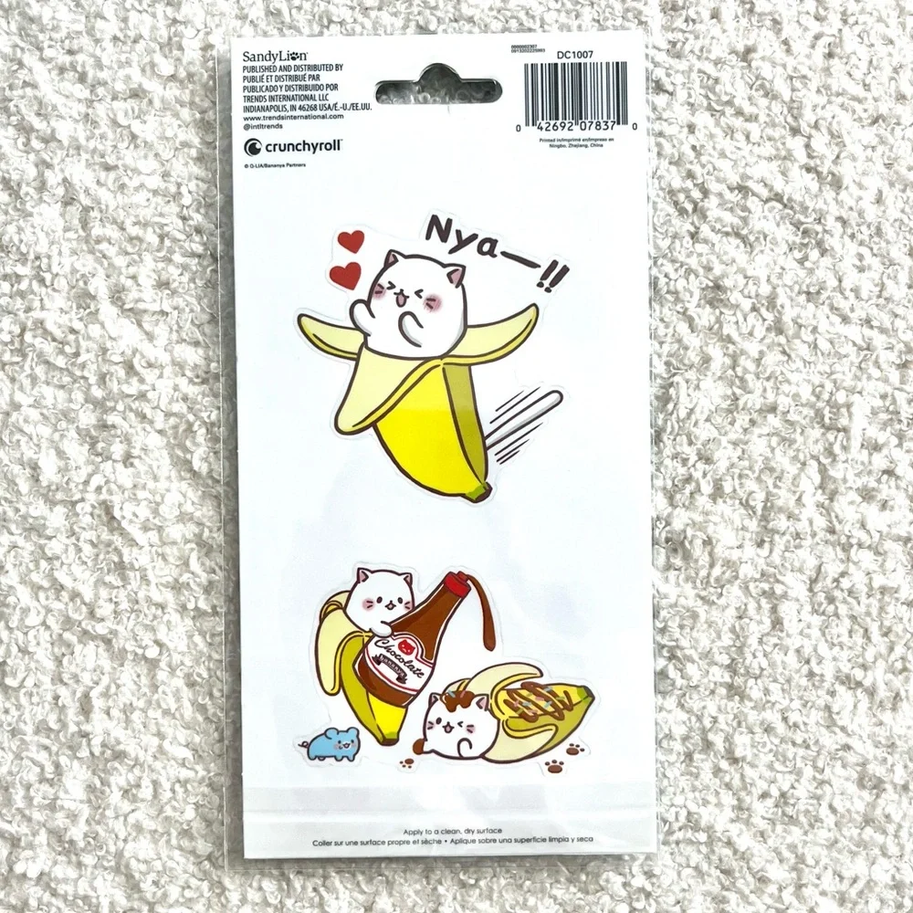 💎 3/$10 Bananya kawaii cat phone sticker decal